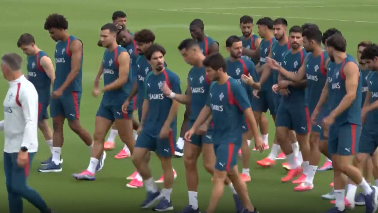 Transmissão em direto do treino da Seleção Nacional