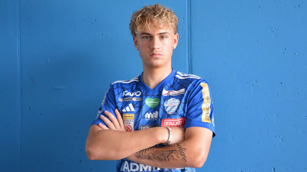 Maximilian Henning com a camisola do TSV Hartberg