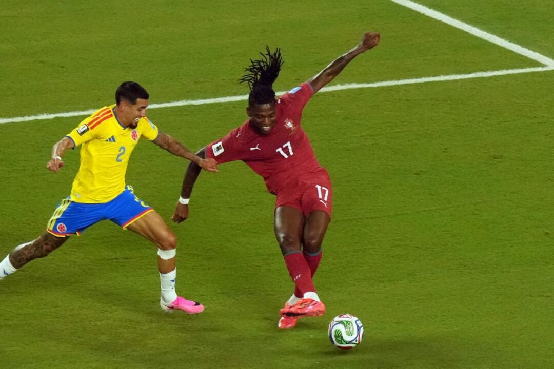 Rafael Leão no Colômbia-Portugal