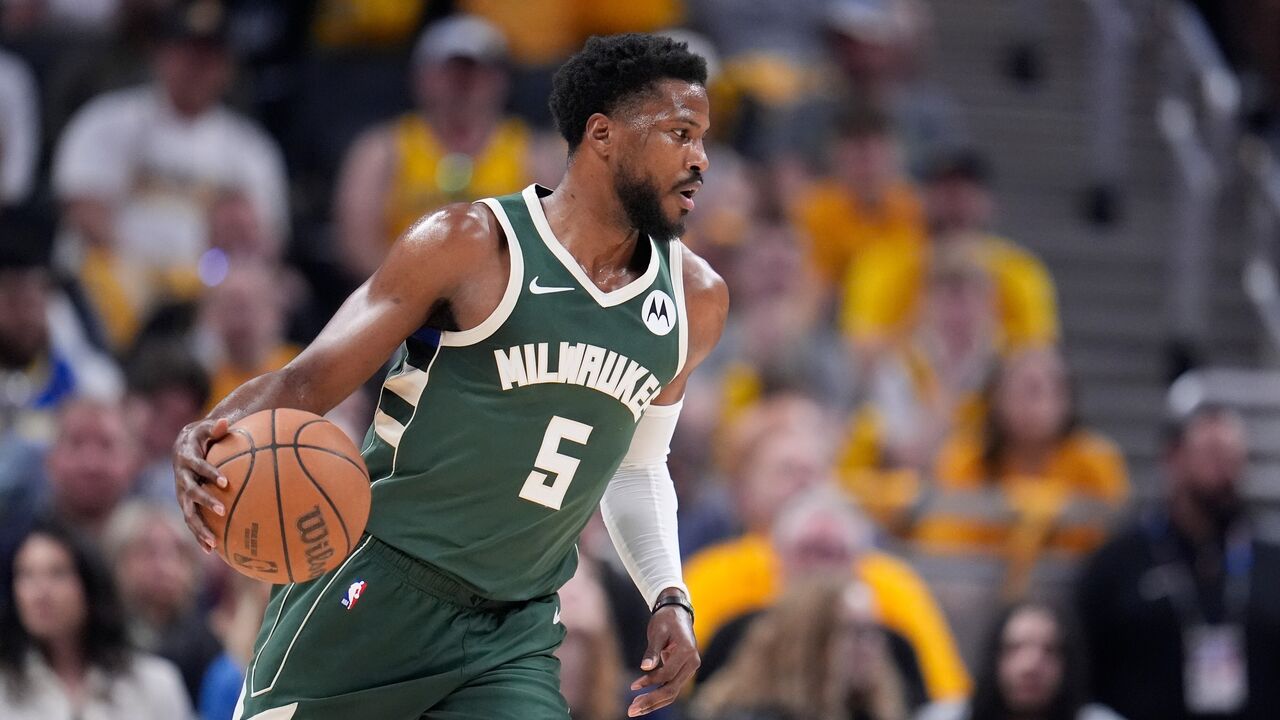 Malik Beasley ao serviço dos Milwaukee Bucks, em 2024