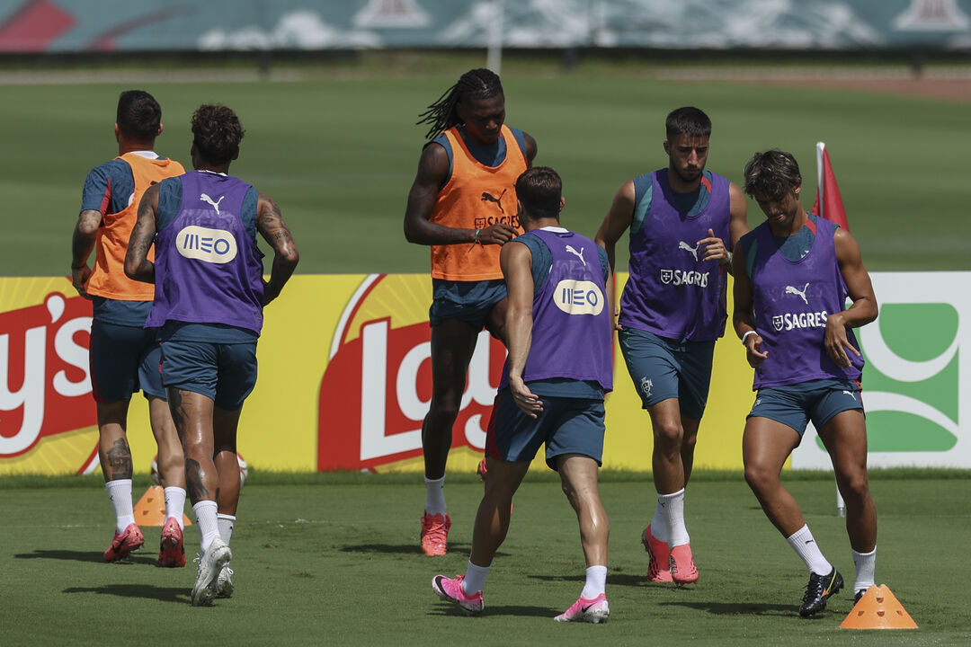 Último treino da Seleção Nacional