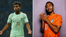 Desiré Doué será um dos craques da França, enquanto o irmão Guéla Doué representa a Costa do Marfim