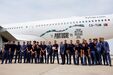 Seleção Nacional posa junto do avião