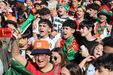 Ambiente ao rubro: as imagens da festa na Fan Zone Betano em Gaia