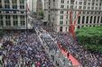 Ruas de Nova Iorque encheram para festejar o título dos NY Knicks