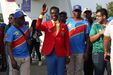 Adepto do Congo na entrada pra o estádio
