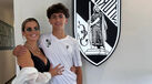 Katia Aveiro com o filho, Dinis Pereira