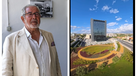 Isaltino Morais fez um vídeo recente no edifício. Está ansioso pela inauguração do Edifício Fórum, de 16 pisos, situado em frente ao centro comercial Oeiras Parque