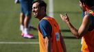 Bernardo Silva no treino da Seleção