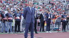 Roberto Martínez no Jamor durante jogo com o Chile