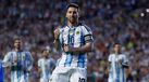 Lionel Messi marcou frente à Islândia