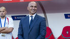 Roberto Martínez reage junto ao banco de suplentes de Portugal
