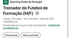 O anúncio do Sporting nas redes sociais