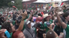 Explosão de alegria em Garibaldi após segundo golo do México no jogo inaugural do Mundial frente à África do Sul