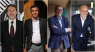 À CONQUISTA. Belmiro Pinto dos Santos, Júlio Vieira de Castro, Viriato Sampaio e Rui Rodrigues vão a votos no V. Guimarães