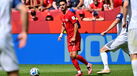 Stephen Eustáquio durante o Canadá-Bósnia e Herzegovina