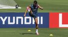 Rúben Dias no treino da Seleção Nacional