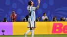 Messi a festejar o golo frente à Argélia