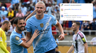 O comentário de Haaland a Bernardo Silva