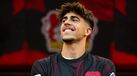 Afonso Moreira com a camisola do Bayer Leverkusen
