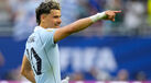 Maxi Araújo festeja golo marcado ao Uruguai