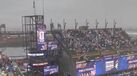 França-Iraque suspenso: o momento em que a tempestade se aproxima do Estádio Lincoln Financial 