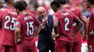 Roberto Martínez no jogo com o Uzbequistão