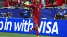 Cristiano Ronaldo a festejar