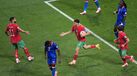 Hakimi celebra golo frente ao Haiti