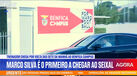 O momento em que Marco Silva chegou ao Seixal no arranque dos trabalhos do Benfica