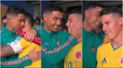 O momento entre Cristiano Ronaldo e James Rodríguez no túnel antes do Colômbia-Portugal