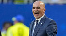 Roberto Martínez reage durante o Colômbia-Portugal