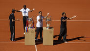 Jogadores do PSG em Roland Garros