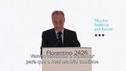 O momento em que Florentino elogia Mourinho no discurso e... tem de pedir palmas à plateia