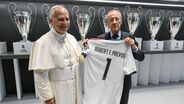 Leão XIV recebeu uma camisola de Florentino Pérez