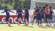 O treino da Seleção