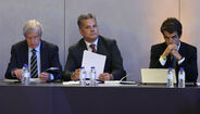 Rui Alvez, presidente do Nacional, na AG da Liga