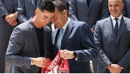 Cristiano Ronaldo e Luís Montenegro