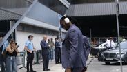 Rafael Leão no aeroporto