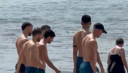 Jogadores da Seleção Nacional 'apanhados' na praia