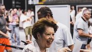 Florentina Rocha, sócia n.º 6, a sócia mais antiga do Vitória
