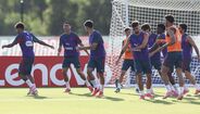 O treino da Seleção