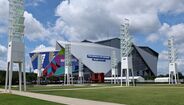 O Mercedes-Benz Stadium durante o Mundial