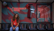 Andreia Norton na reabertura do Campo de Jogos das Furnas, num evento da Puma