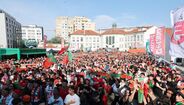 Ambiente ao rubro: as imagens da festa na Fan Zone Betano em Gaia