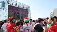 Ambiente ao rubro: as imagens da festa na Fan Zone Betano em Gaia