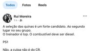 A publicação de Rui Moreira