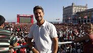O futebolista Tomás Ribeiro passou pelo Portugal Football Arena 