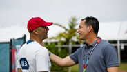 Roberto Martínez com Pedro Proença