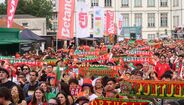 Ambiente na Fan Zone de Gaia Betano Medialivre